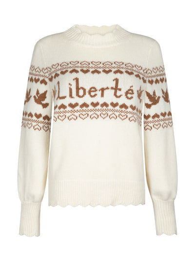 Beulah London Liberté cream jumper at Collagerie