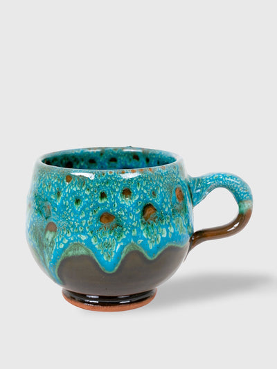 Flukette Medium spirulina lava mug at Collagerie