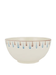 Elouise cereal bowl in blue and taupe