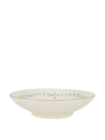 Rebecca Udall Elouise pasta bowl in blue and taupe at Collagerie