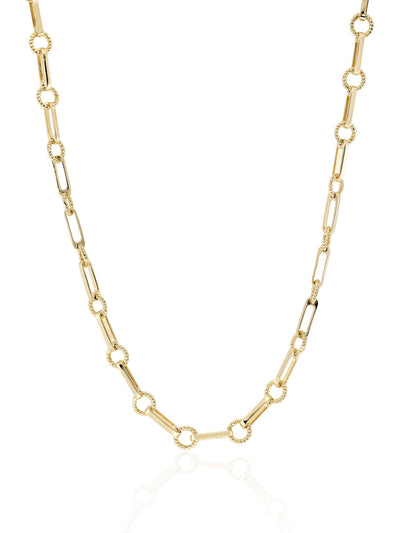 V by Laura Vann Gold twisted link vintage chain necklace at Collagerie