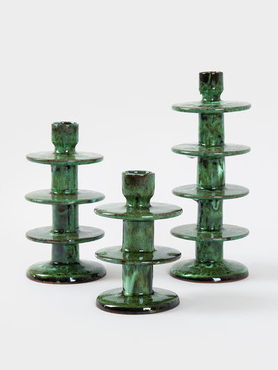 Flukette Lava candlestick holders, set of 3 at Collagerie