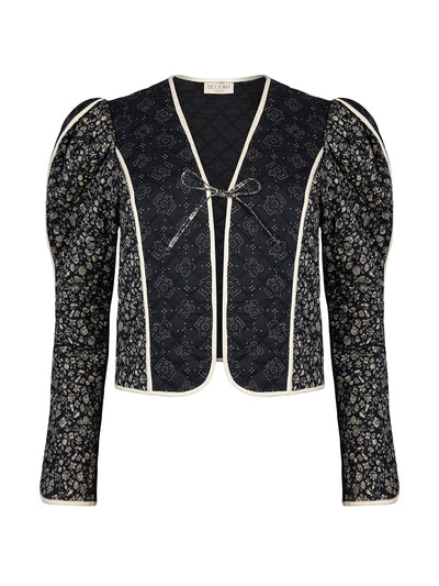 Beulah London Cropped quilted Willa jacket at Collagerie