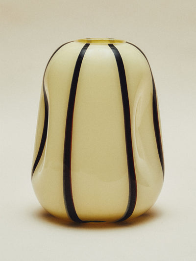 Zara Home x Collagerie Irregular striped vase at Collagerie