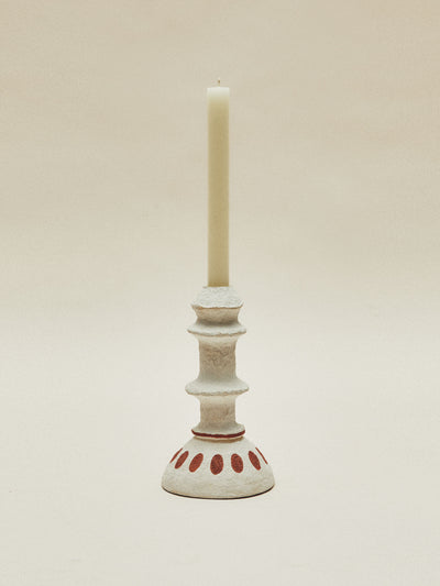 Zara Home x Collagerie Curvy papier-mâché candlestick at Collagerie