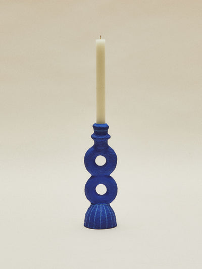 Zara Home x Collagerie Eight-shaped papier-mâché candlestick at Collagerie