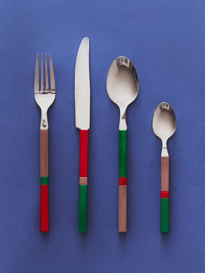 Zara Home x Collagerie Cutlery with multi-coloured handles (4-piece set) at Collagerie