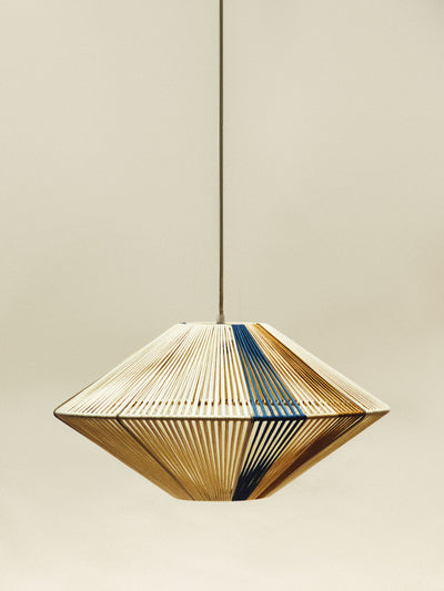 Zara Home x Collagerie Small ceiling lamp with multicoloured cords at Collagerie