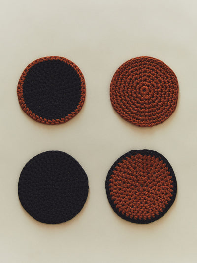 Zara Home x Collagerie Pack of woven coasters (set of 4) at Collagerie