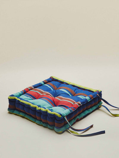 Zara Home x Collagerie Striped seat cushion at Collagerie