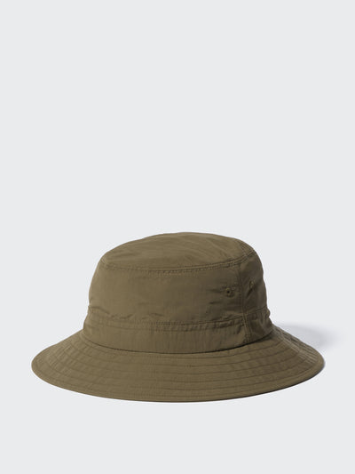 Uniqlo Soft nylon olive hat at Collagerie