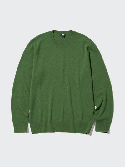 Uniqlo Cashmere jumper in green at Collagerie