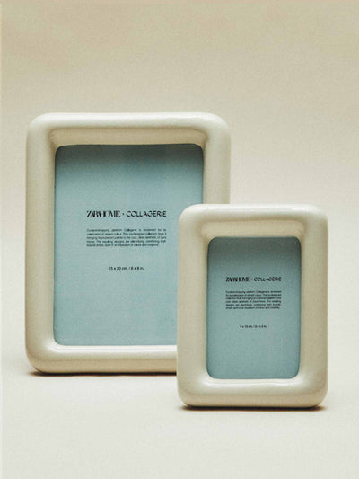 Zara Home x Collagerie Coloured ceramic photo frame at Collagerie