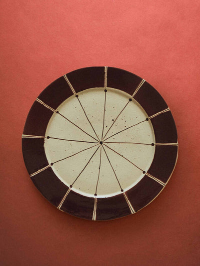 Zara Home x Collagerie Slices ceramic dinner plate at Collagerie