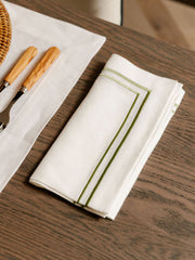 Sage Sophie classic two cord napkin