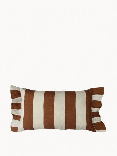 Amuse La Bouche Rectangle cinnamon and oyster cushion cover at Collagerie