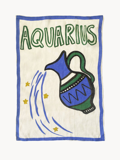 Amuse La Bouche Aquarius tea towel at Collagerie