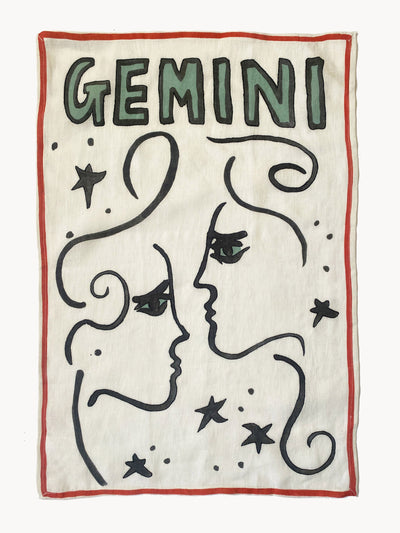 Amuse La Bouche Gemini tea towel at Collagerie