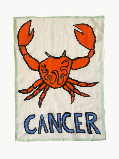 Amuse La Bouche Cancer tea towel at Collagerie