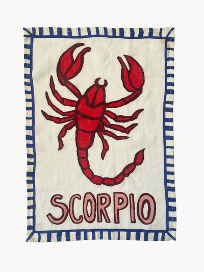 Amuse La Bouche Scorpio tea towel at Collagerie