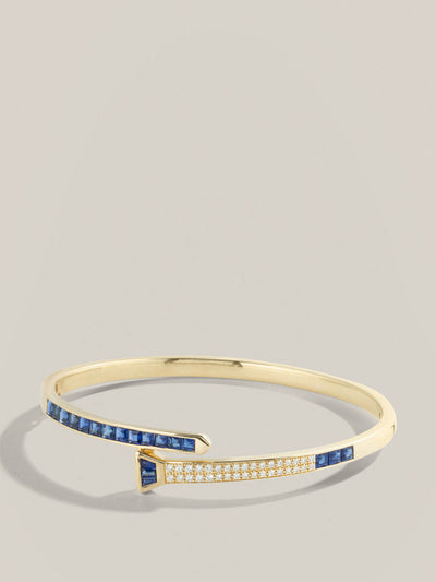 Lucy Delius The Lucky One blue sapphire bangle at Collagerie