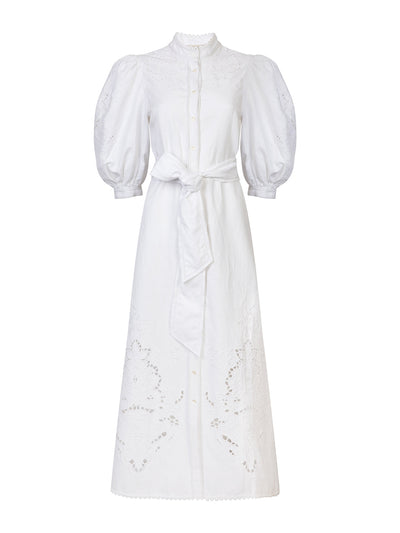 Beulah London Esther white cutwork dress at Collagerie