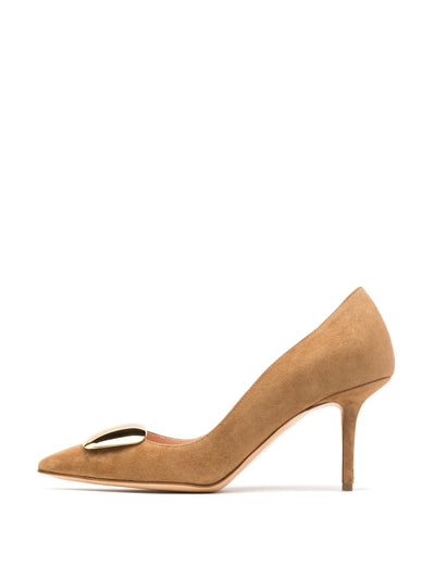 Rupert Sanderson Totem suede Henna Cromato heels at Collagerie
