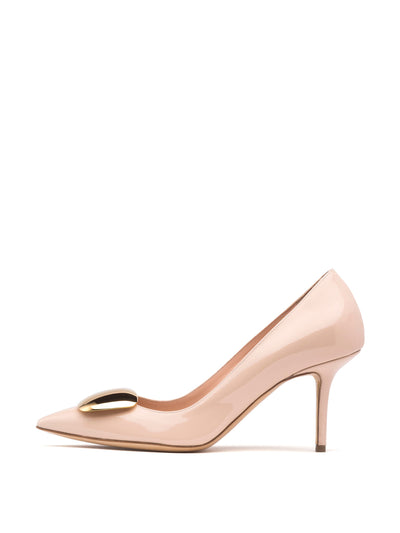 Rupert Sanderson Crema patent Henna Cromato heels at Collagerie