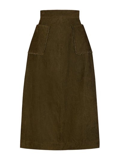 Beulah London Pearl olive skirt at Collagerie