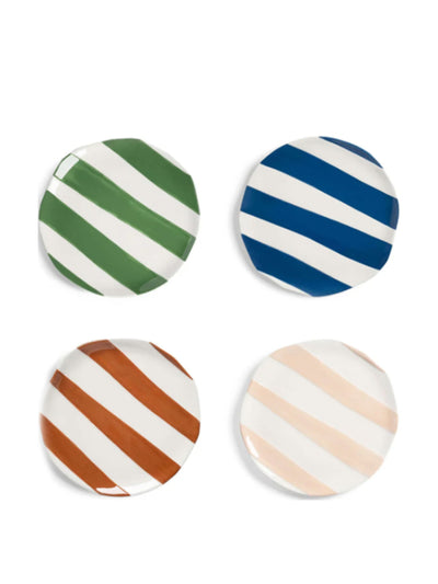 &Klevering Stripe side plates, set of 4 at Collagerie