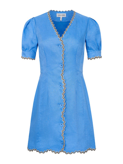 Saloni Peri blue Marlee dress at Collagerie