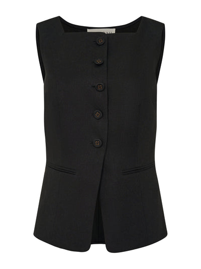 Saloni Black Zuzu waistcoat at Collagerie