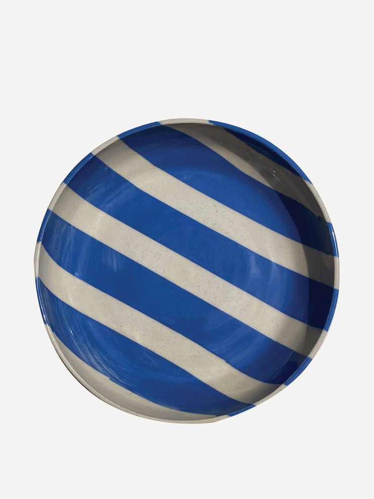 Duci striped bowl in blue