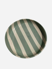 Duci striped bowl in green