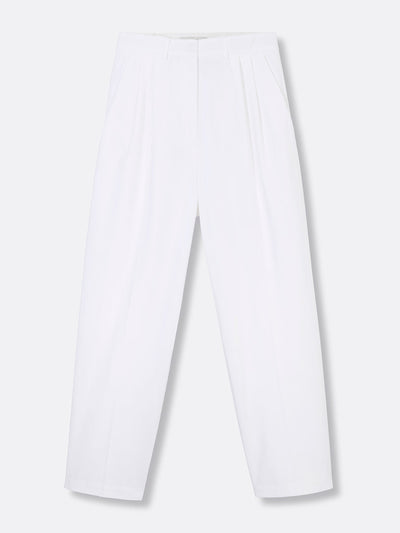 Riand 28 Carolina white organic cotton trousers at Collagerie