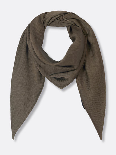 Riand 28 Olive Mylo scarf at Collagerie