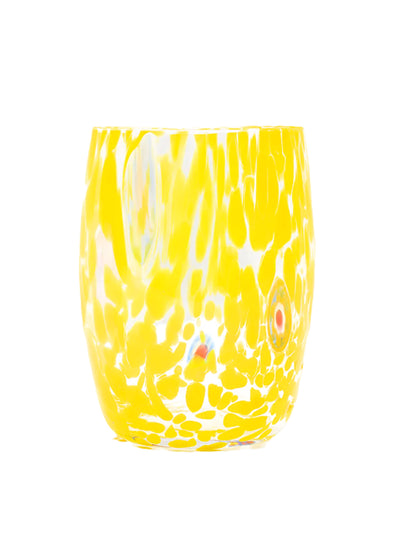 Domenica Marland Home Yellow Murano tumbler at Collagerie