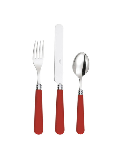 Domenica Marland Home Red cutlery in stainless steel at Collagerie