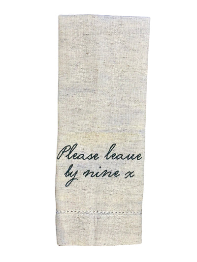 Domenica Marland Home Please Leave By Nine napkins, set of 2 at Collagerie