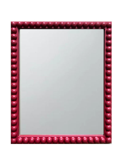 Domenica Marland Home DM Bobbin mirror in lake red at Collagerie