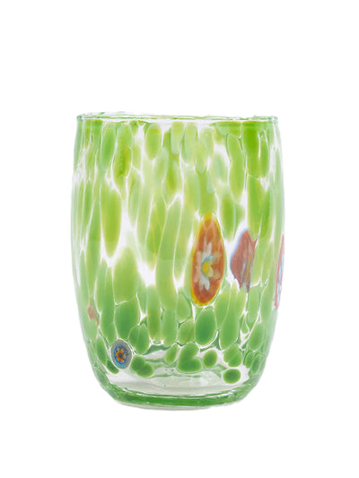 Domenica Marland Murano tumbler in green at Collagerie