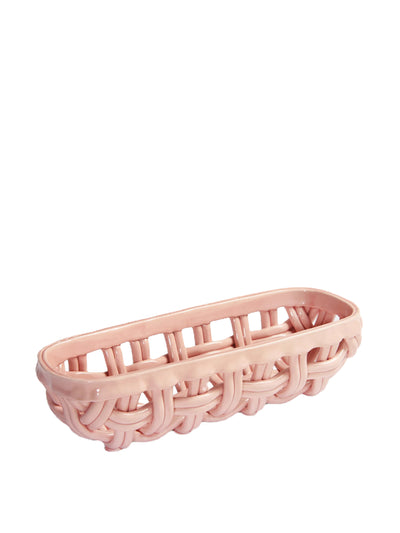 Domenica Marland Home Pink Baguette basket at Collagerie