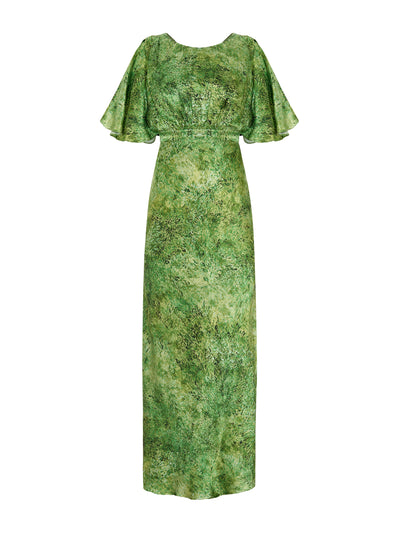 Saloni Thistledown verte Winona dress at Collagerie