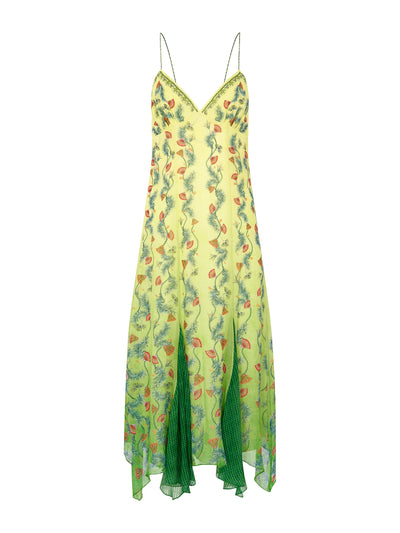 Saloni Pillar feather Joel B dress at Collagerie