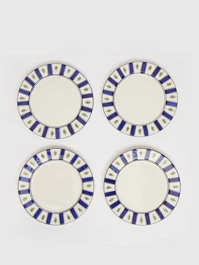 Maison Margaux Hand painted Louisa starter plates (set of 4) at Collagerie