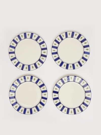 Maison Margaux Hand painted Louisa dinner plates (set of 4) at Collagerie