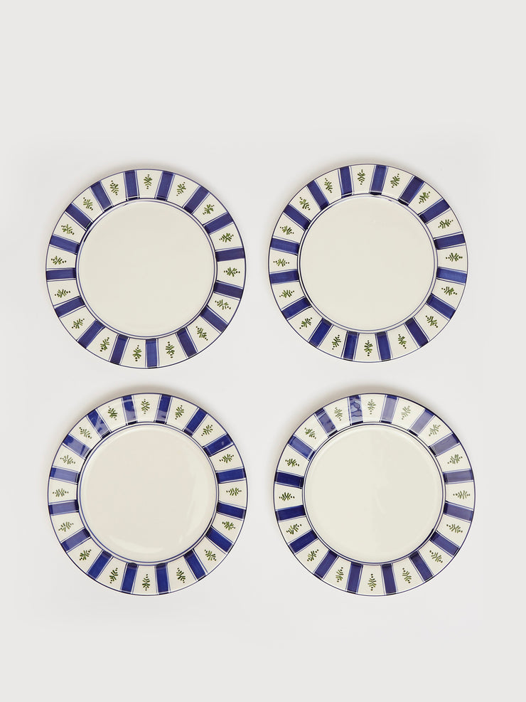 Hand painted Louisa dinner plates (set of 4) Interiors Maison Margaux    - Collagerie