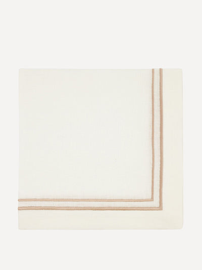 Rebecca Udall Dusty pink Sophie classic two cord napkin at Collagerie