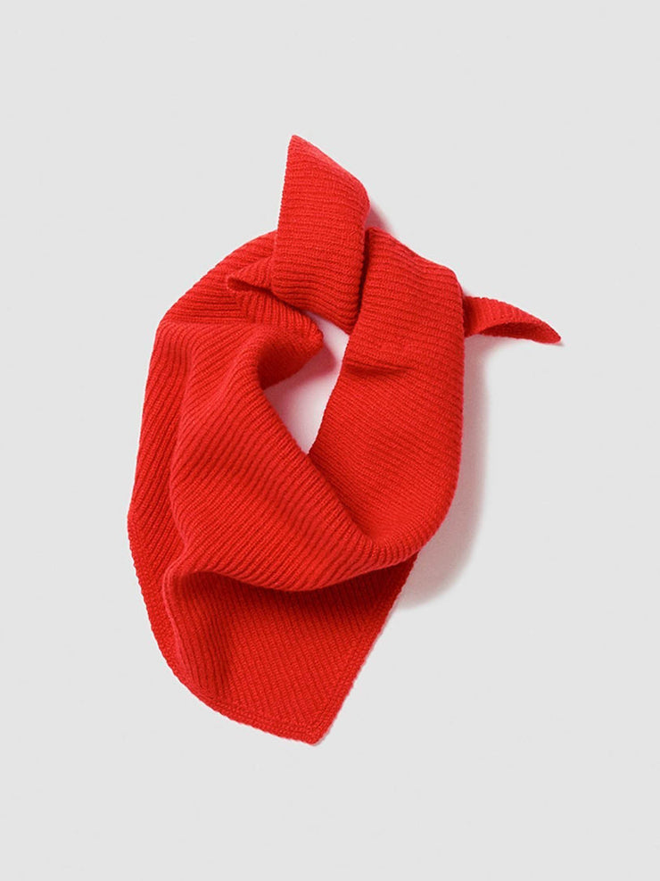 Poppy red cashmere Fionn Foulard