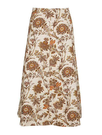 Cara Cara Aisha skirt in Turtledove Vine Blooms at Collagerie